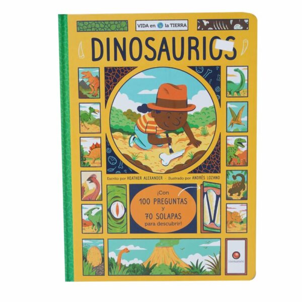 Libro Vida En La Tierra Dinosaurios CONTRAPUNTO 25 Páginas