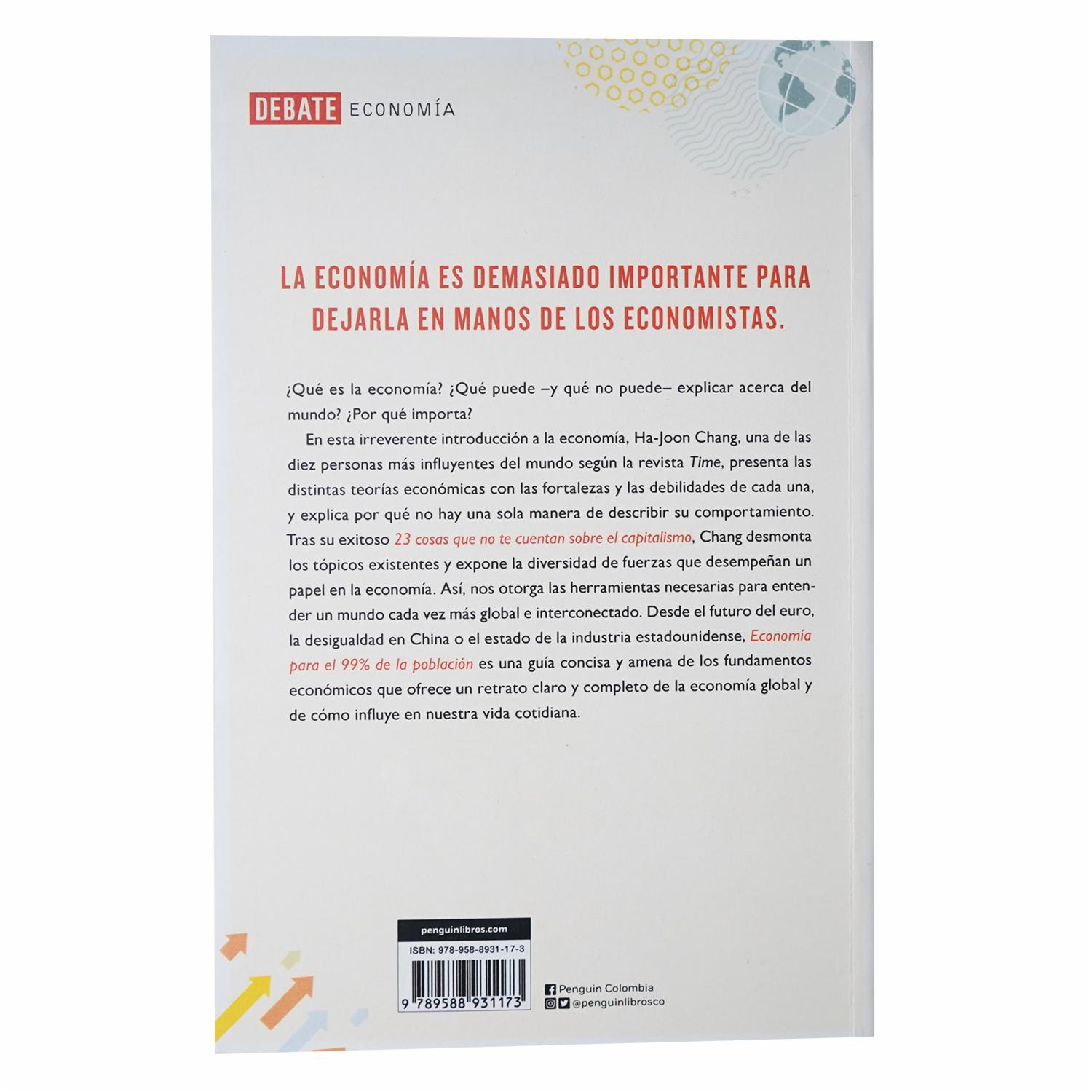 Libro Economía Para El 99 De La Población DEBATE 457 Páginas - Imagen 2