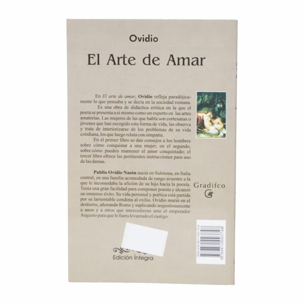 Libro El Arte De Amar GRADIFCO 95 Páginas - Imagen 2
