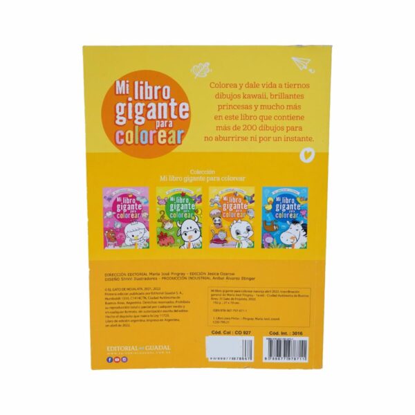 Libro Gigante Para Colorear Naranja 2 MR.BOOKS 60 Páginas - Imagen 2
