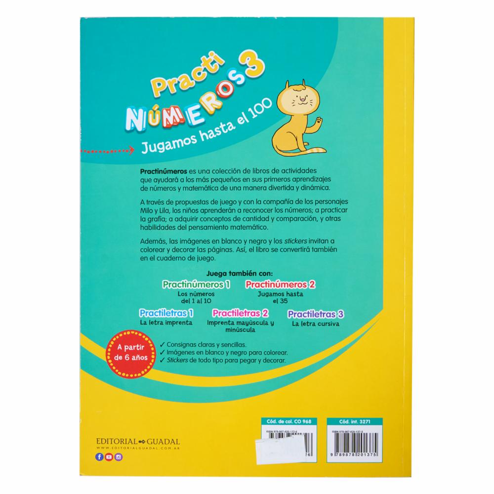 Libro Practi Números 3 Jugamos Hasta El 100 MR.BOOKS 42 Páginas - Imagen 2