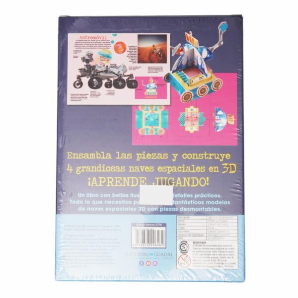 Libro Construyendo En 3D Naves EL GATO DE HOJALATA 10 Páginas - Imagen 2