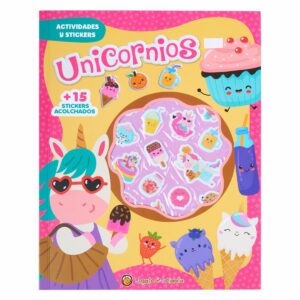 Libro Puffy Stickers - Unicornios GUADAL 25 Páginas