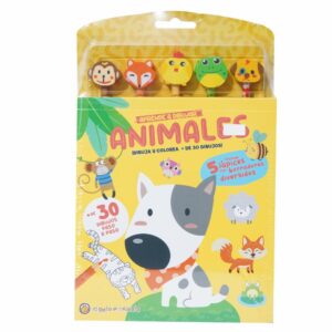 Libro Lápices Y Gomita Animales GUADAL 10 Páginas