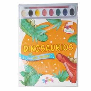 Libro Dinosaurios + Acuarelas EDARSI 25 Páginas