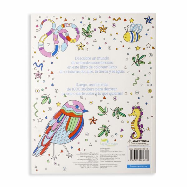 Libro Animales Asombrosos Libro Para Colorear AGUA DE MAYO 25 Páginas - Imagen 2