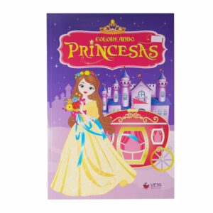 Libro Coloreando Princesas Maxilibro VETA 96 Páginas
