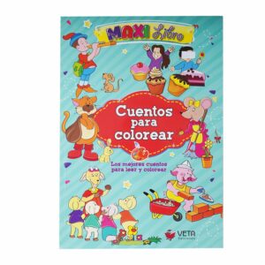 Libro Cuentos Para Colorear VETA EDICIONES 58 Páginas