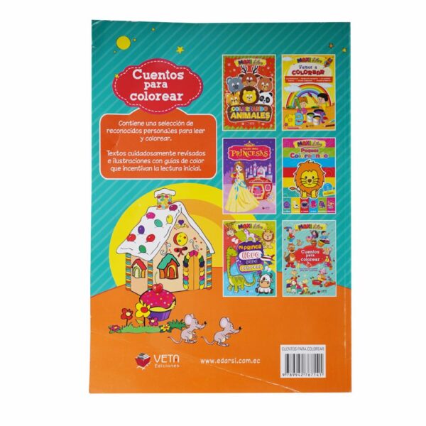 Libro Cuentos Para Colorear VETA EDICIONES 58 Páginas - Imagen 2