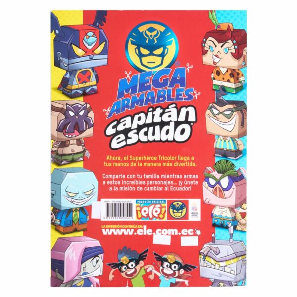 Libro Mega Armables Capitán Escudo ZONACUARIO 45 Páginas - Imagen 2