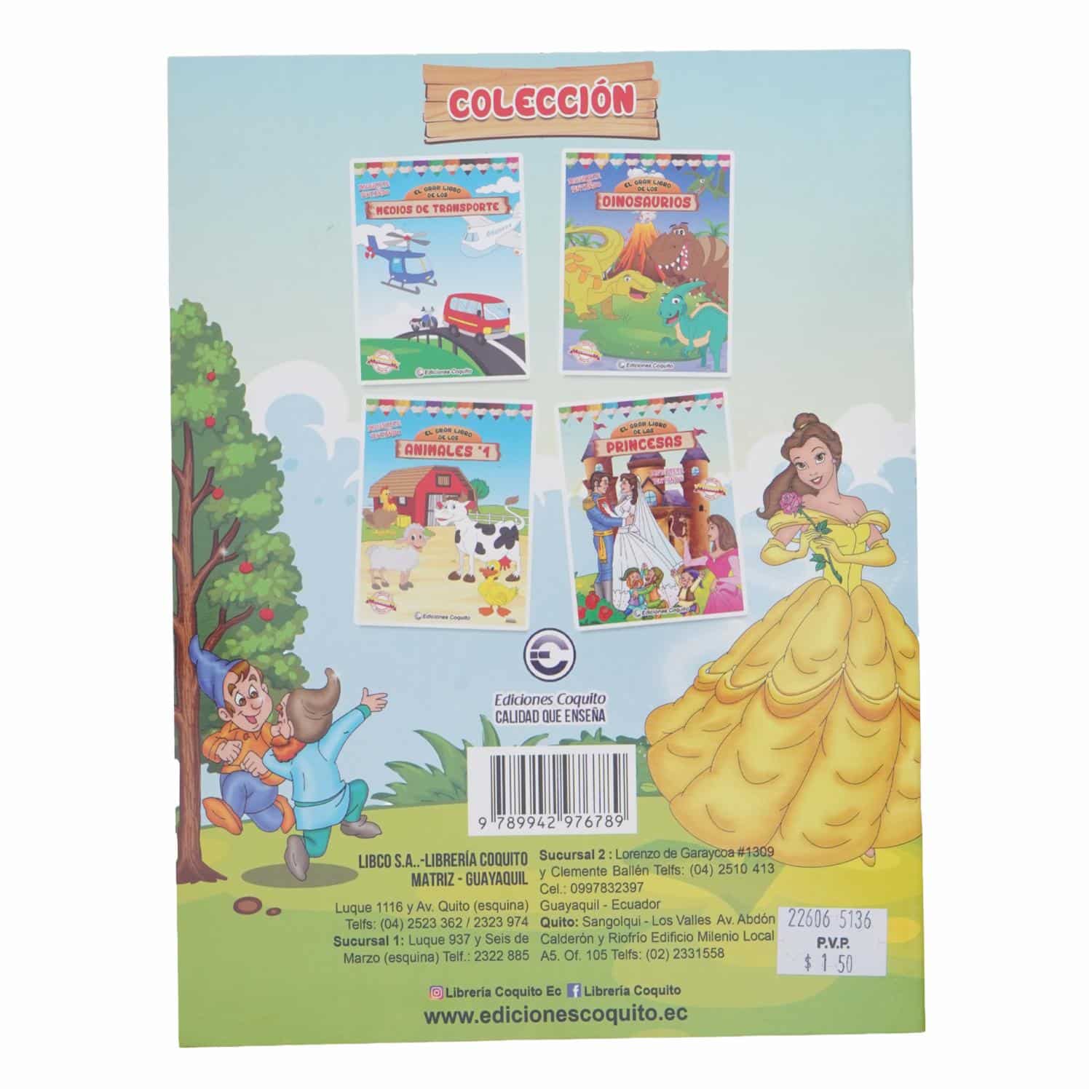 Gran Libro Col 4 Títulos De Las Princesas COQUITO 32 Páginas - Imagen 2