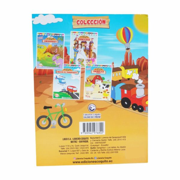 Gran Libro Col 4 Títulos De Medios De Transporte COQUITO 32 Páginas - Imagen 2