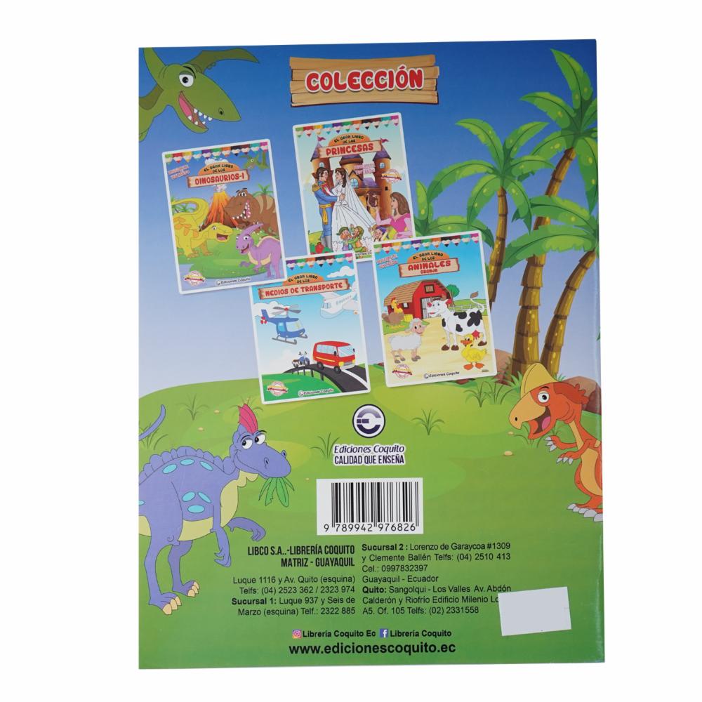 Gran Libro Col 4 Títulos De Los Dinosaurios COQUITO 32 Páginas - Imagen 2