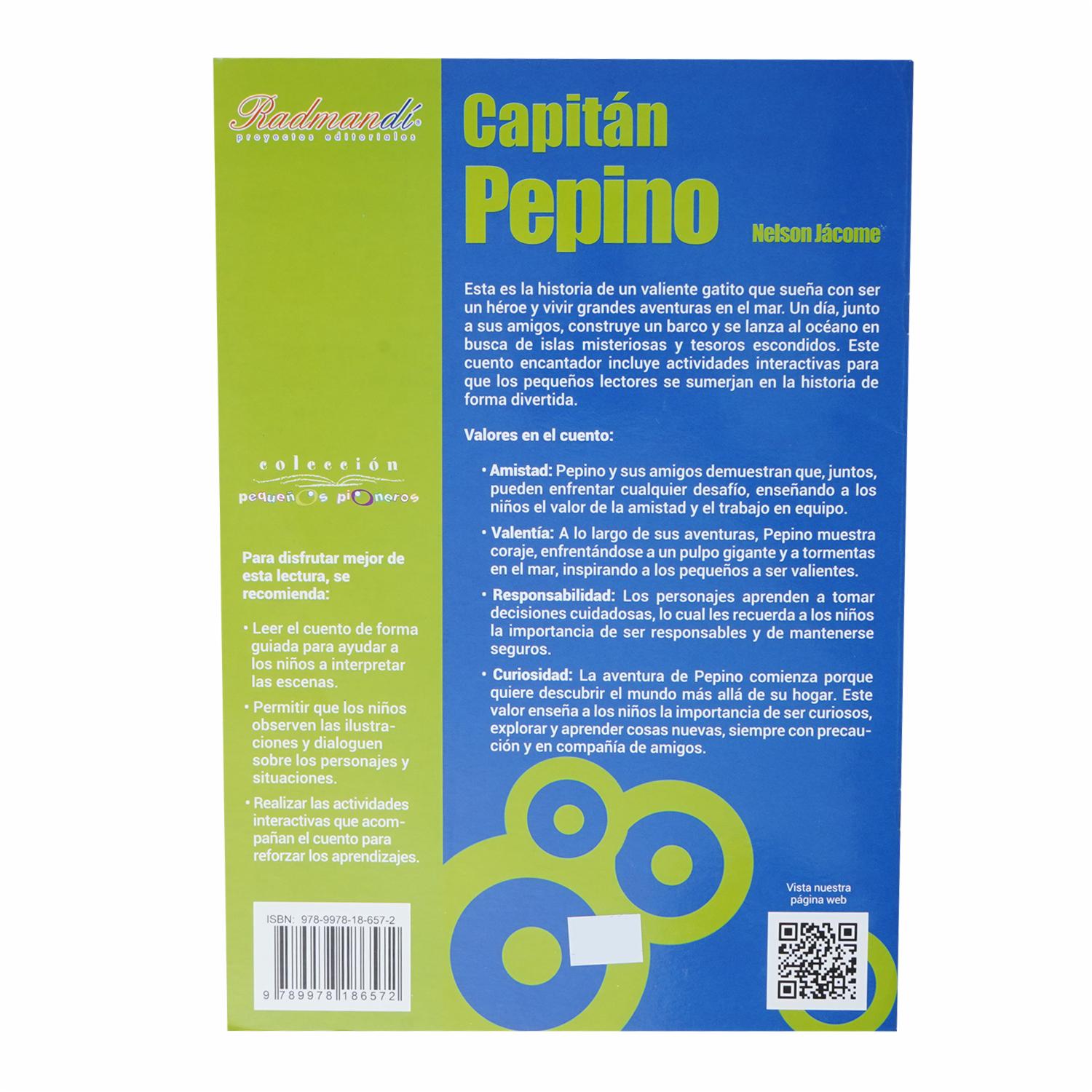 Libro Capitán Pepino RADMANDÍ 12 Páginas - Imagen 2