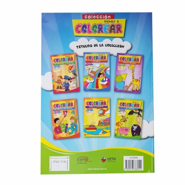 Libro Los Colores Vamos A Colorear EDARSI Unidad - Imagen 2