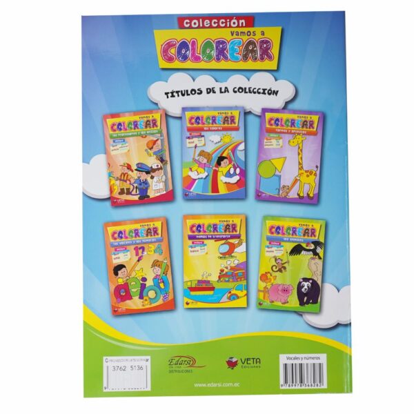 Libro Las Vocales Y Los Números Vamos A Color EDARSI Unidad - Imagen 2
