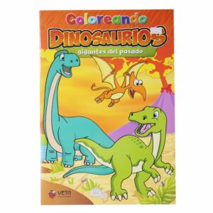 Libro Coloreando Dinosaurios Del Pasado VETA EDICIONES Unidad