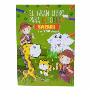 Libro Safari Grab Libro Para Colorear VETA EDICIONES 96 Páginas