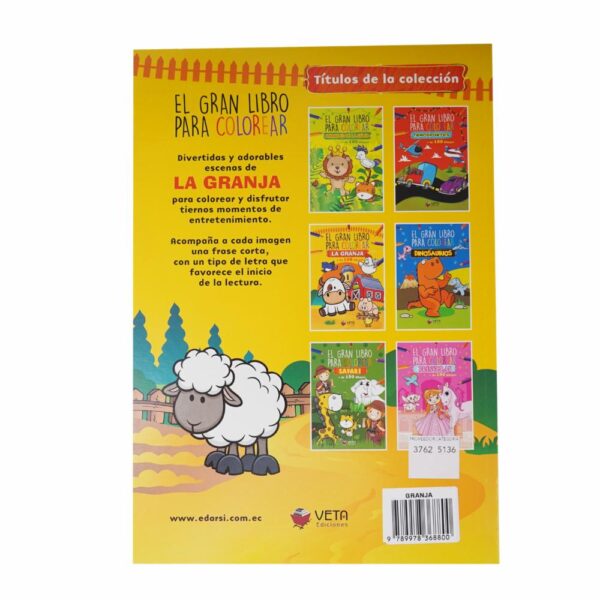 Libro Animales De La Granja Gran Libro Para Co VETA EDICIONES 96 Páginas - Imagen 2