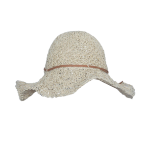 Sombrero De Playa Tejido Beige Ala Grande NARSY CHIC