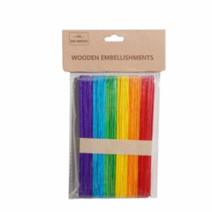 Palos De Madera Para Manualidades De Colores BABY CRAFT 150X18X1 6 Mm
