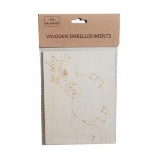 Cuadro Para Pintar De Madera Con Colores BABY CRAFT 4 Piezas