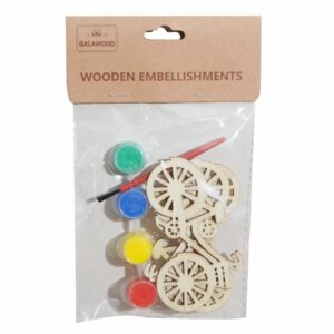 Bicicleta De Madera Para Manualidades BABY CRAFT 7 Piezas