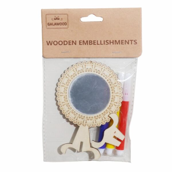 Figuras De Madera Para Manualidades De Colores BABY CRAFT 4 Piezas