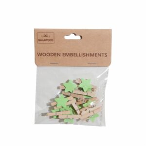 Estrellas De Madera Para Manualidades BABY CRAFT 12 Piezas