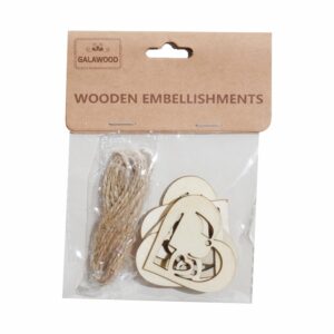 Corazón De Madera Para Manualidades BABY CRAFT 5 Piezas