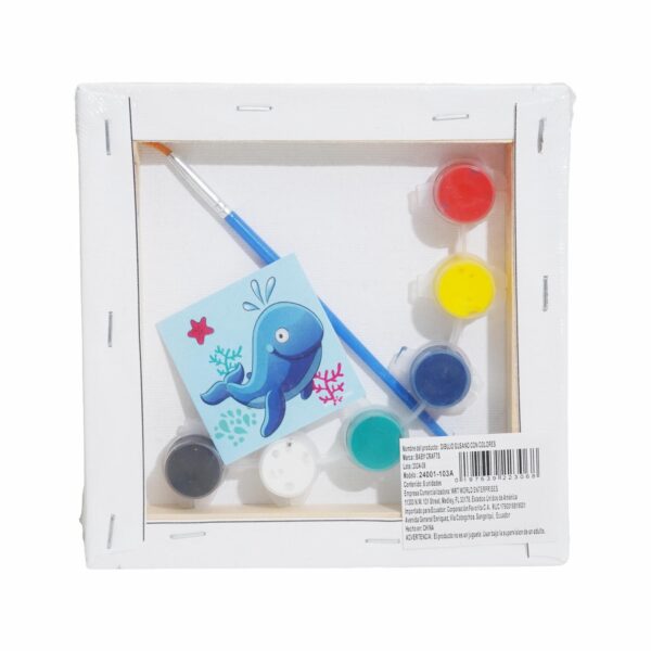 Set Lienzo Con Pincel Y Acuarelas BABY CRAFT - Imagen 3