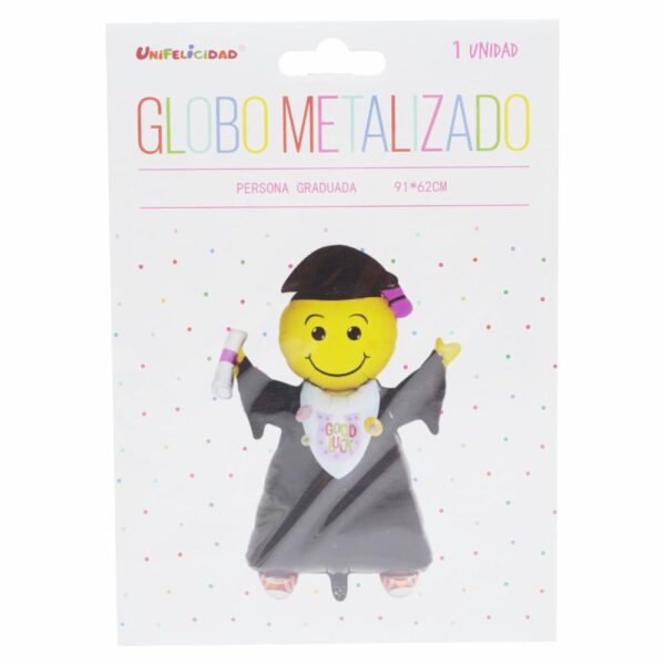Globo Metalizado Graduación UNIFELICIDAD 91 Cm X 62 Cm