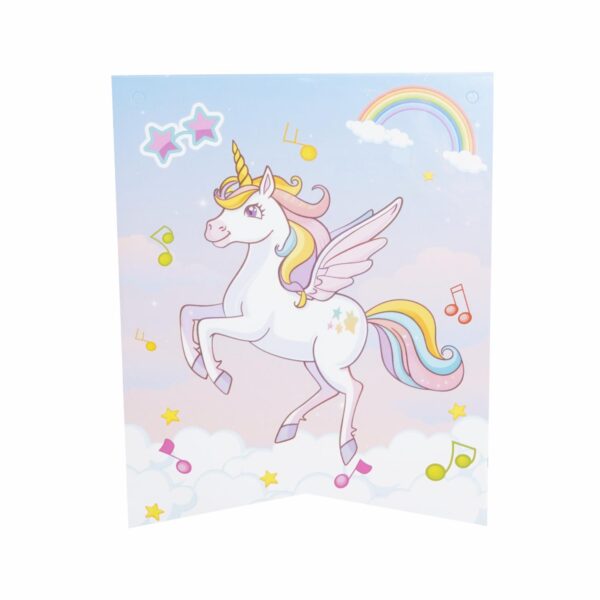 Set De Platos Servilletas Vasos Y Cubiertos Unicornio Rosado UNIFELICIDAD 16 Uds - Imagen 3