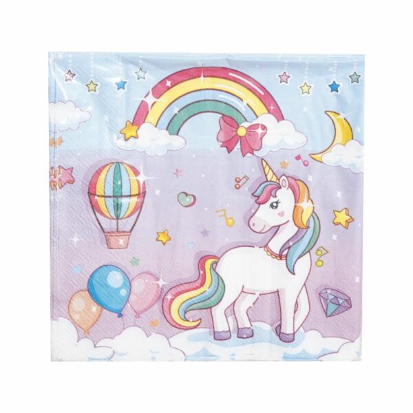 Set De Platos Servilletas Vasos Y Cubiertos Unicornio Rosado UNIFELICIDAD 16 Uds - Imagen 5