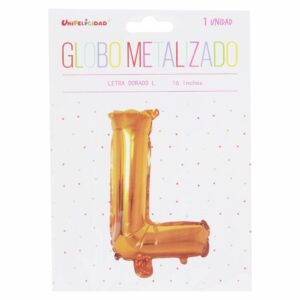 Globo Metalizado Dorado L UNIFELICIDAD 16"