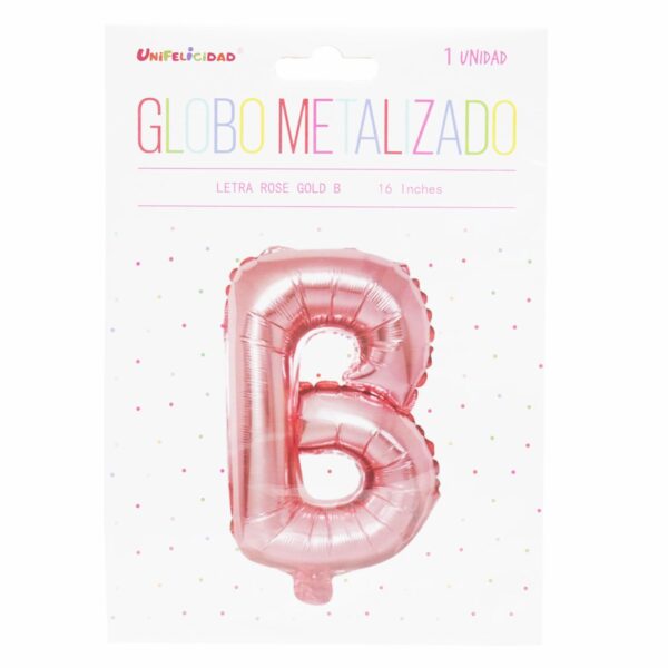 Globo Metalizado Rose Gold B UNIFELICIDAD 16"