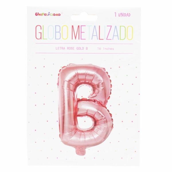Globo Metalizado Rose Gold B UNIFELICIDAD 16"