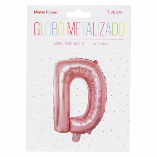Globo Metalizado Rose Gold D UNIFELICIDAD 16"
