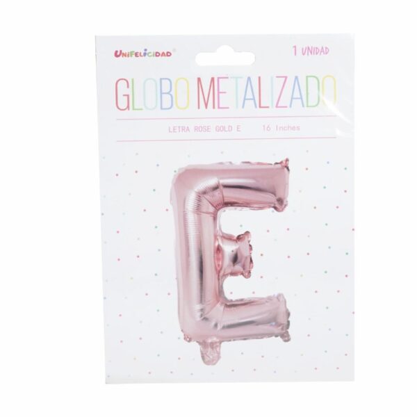 Globo Metalizado Rose Gold E UNIFELICIDAD 16"