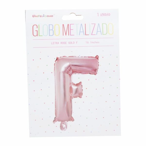 Globo Metalizado Rose Gold F UNIFELICIDAD 16"