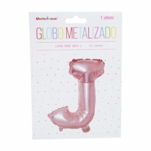 Globo Metalizado Rose Gold J UNIFELICIDAD 16"