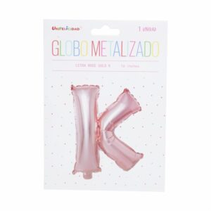 Globo Metalizado Rose Gold K UNIFELICIDAD 16"