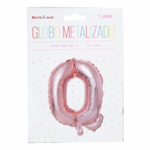 Globo Metalizado Rose Gold Q UNIFELICIDAD 16"