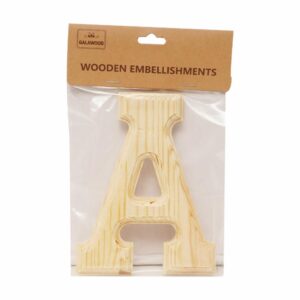Letra A De Madera Para Manualidades BABY CRAFT 15Cm 6 Cm