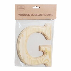 Letra De Madera G BABY CRAFT 15X 6 Cm