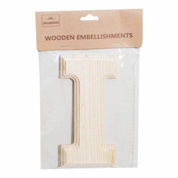 Letra De Madera I BABY CRAFT 15X 6 Cm