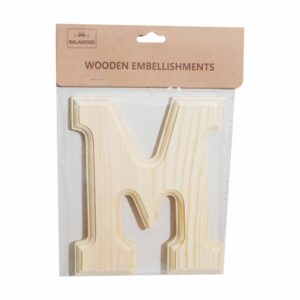 Letra De Madera M BABY CRAFT 15X 6 Cm
