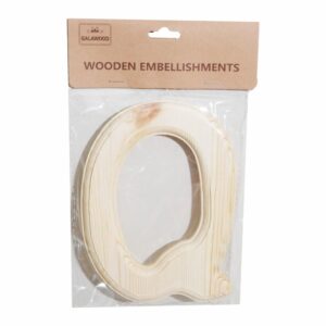 Letra De Madera Q BABY CRAFT 15X 6 Cm