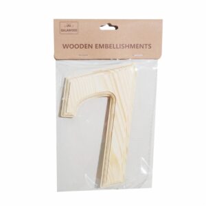 Numero De Madera 7 BABY CRAFT 15X 6 Cm