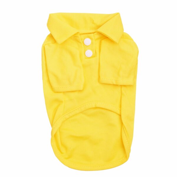 Polo Para Perro Amarillo DONG KEN LE QU Talla Pequeño